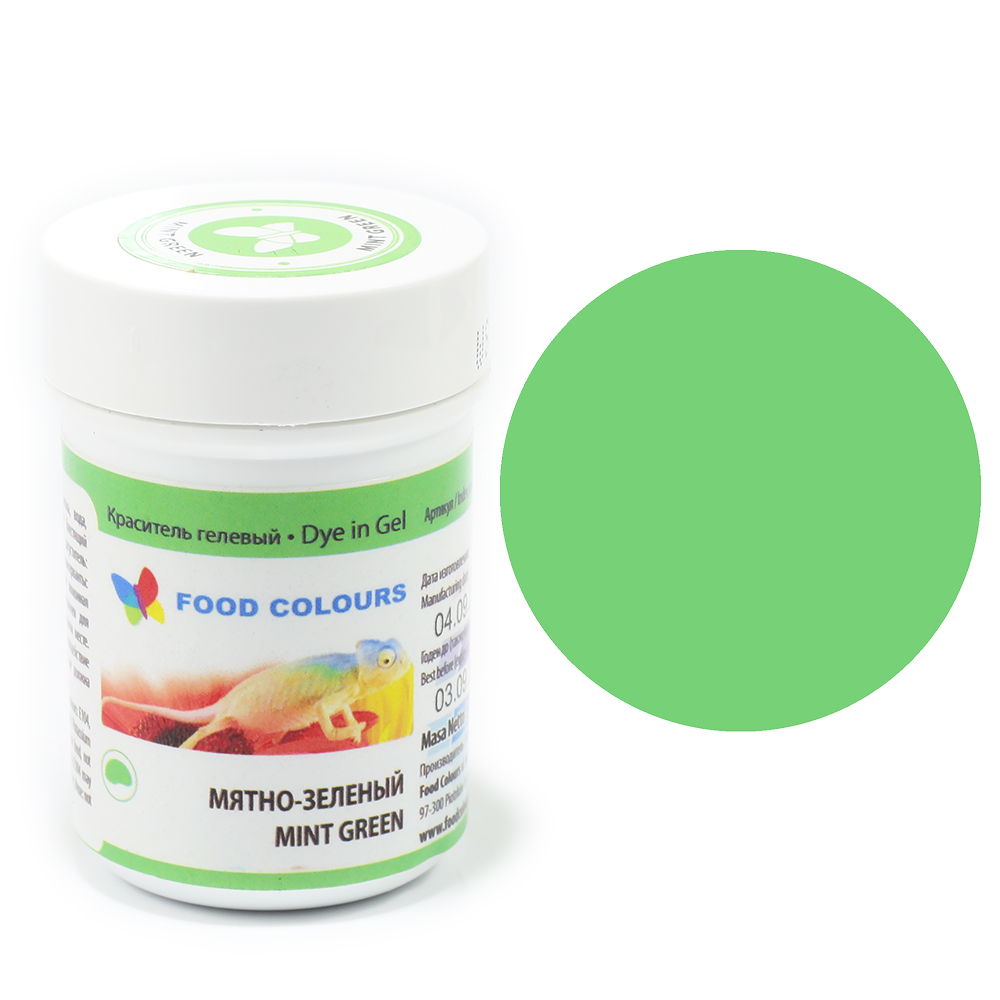Food Colours Краситель гелевый Мятно-зелёный (Mint green), 35г