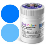 Сухой жирорастворимый краситель пищевой Gleb Colors Синий блестящий, 10г